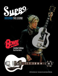 Supro David Bowie Limited Edition Dual Tone : Bowie KMC ad 17 786x1024