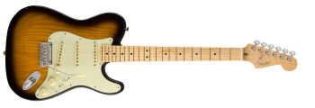 Fender The Strat-Tele Hybrid : Limited Edition Strat Tele Hybrid, 2 Color Sunburst 3