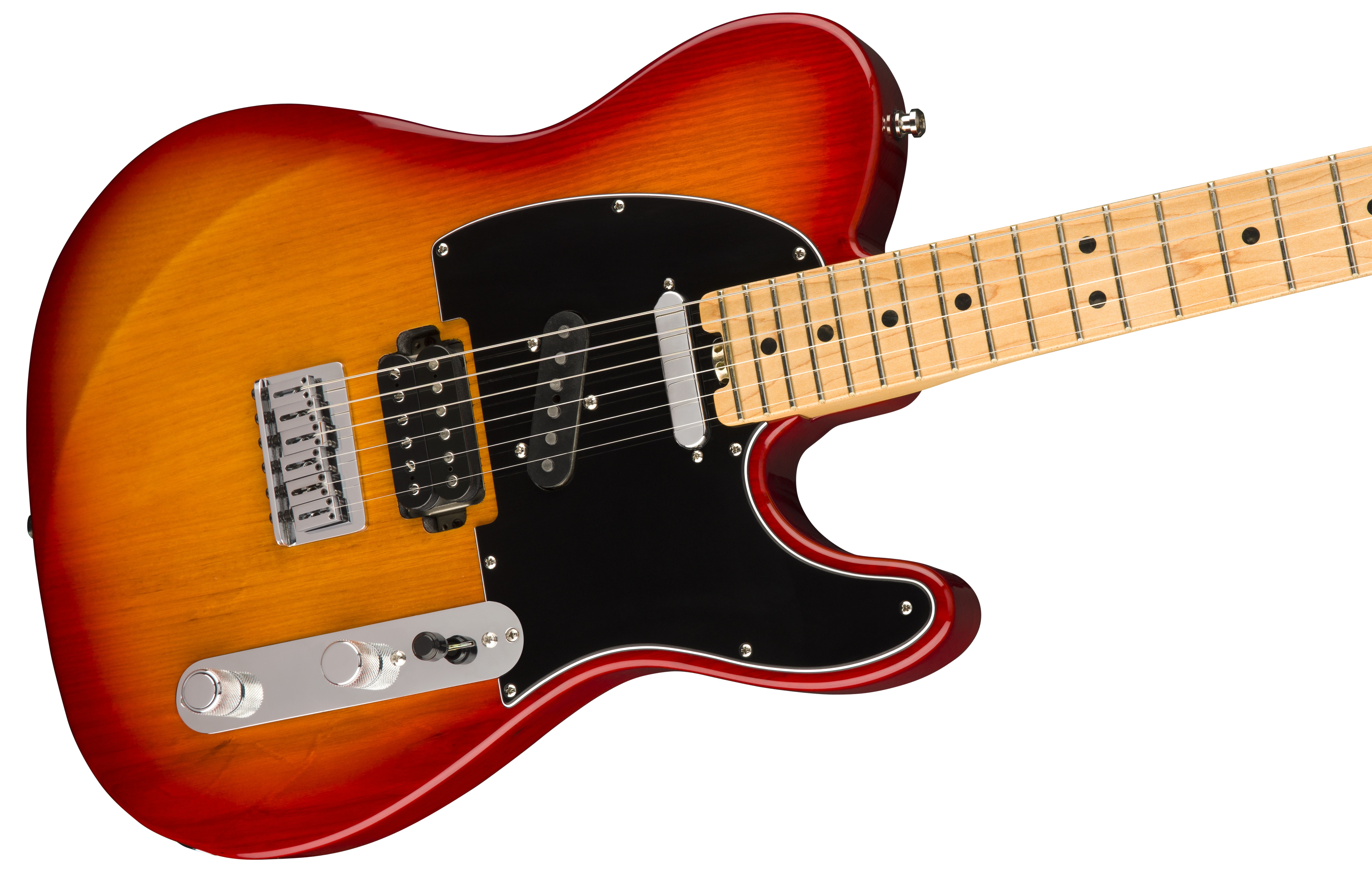 Fender The Elite Nashville Telecaster HSS : American Elite Nashville Telecaster, Antique Cherry Burst 2