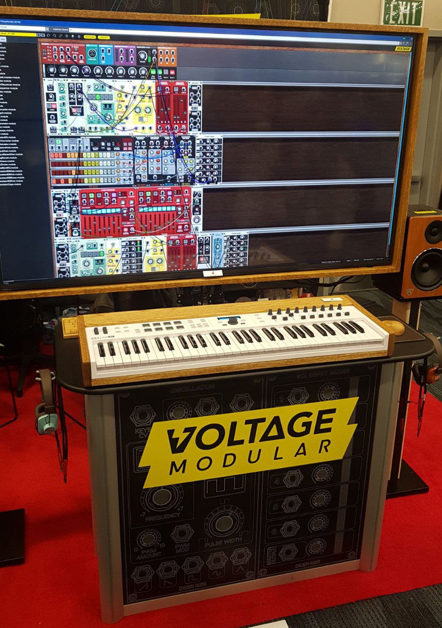 Cherry Audio Voltage Modular : Voltage Modular Booth2 @ NAMM 2018