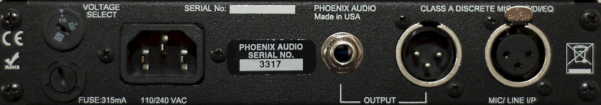 Phoenix Audio Ascent One : ascent1 back