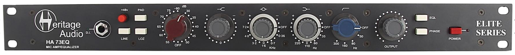 Heritage Audio HA73EQ Elite : HA73EQ Face