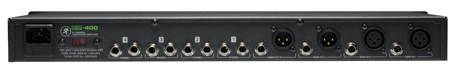 Mackie HM-400 : hm 400 rear