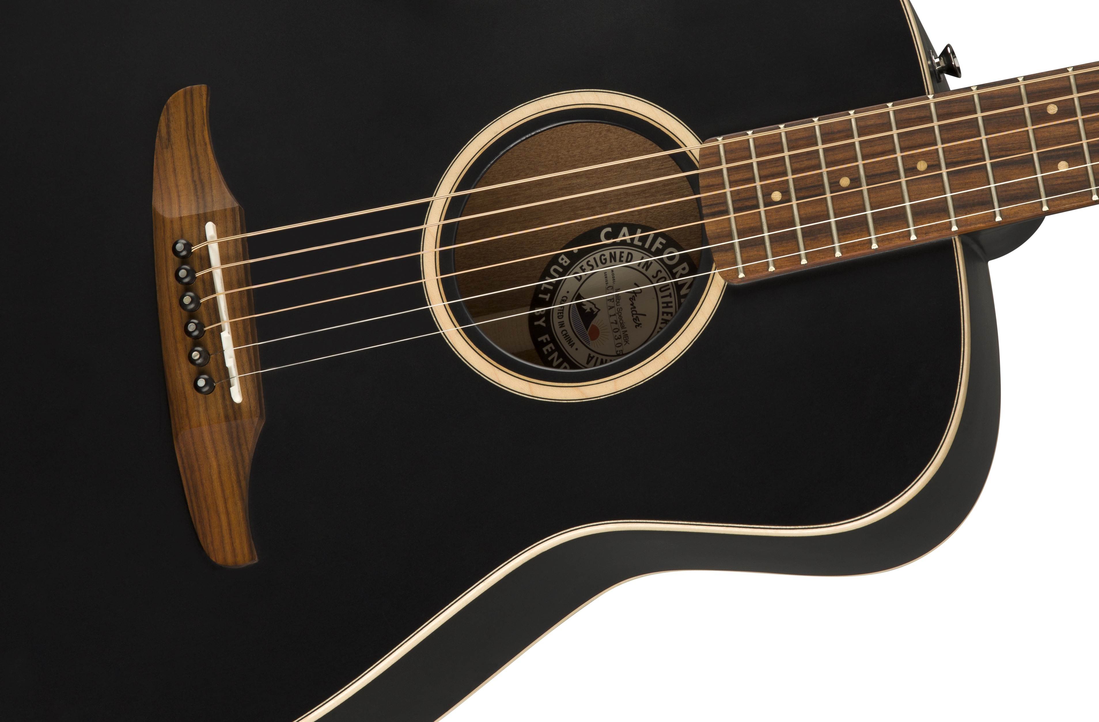 Fender Malibu Special : California Series Malibu Special   Matte Black 3