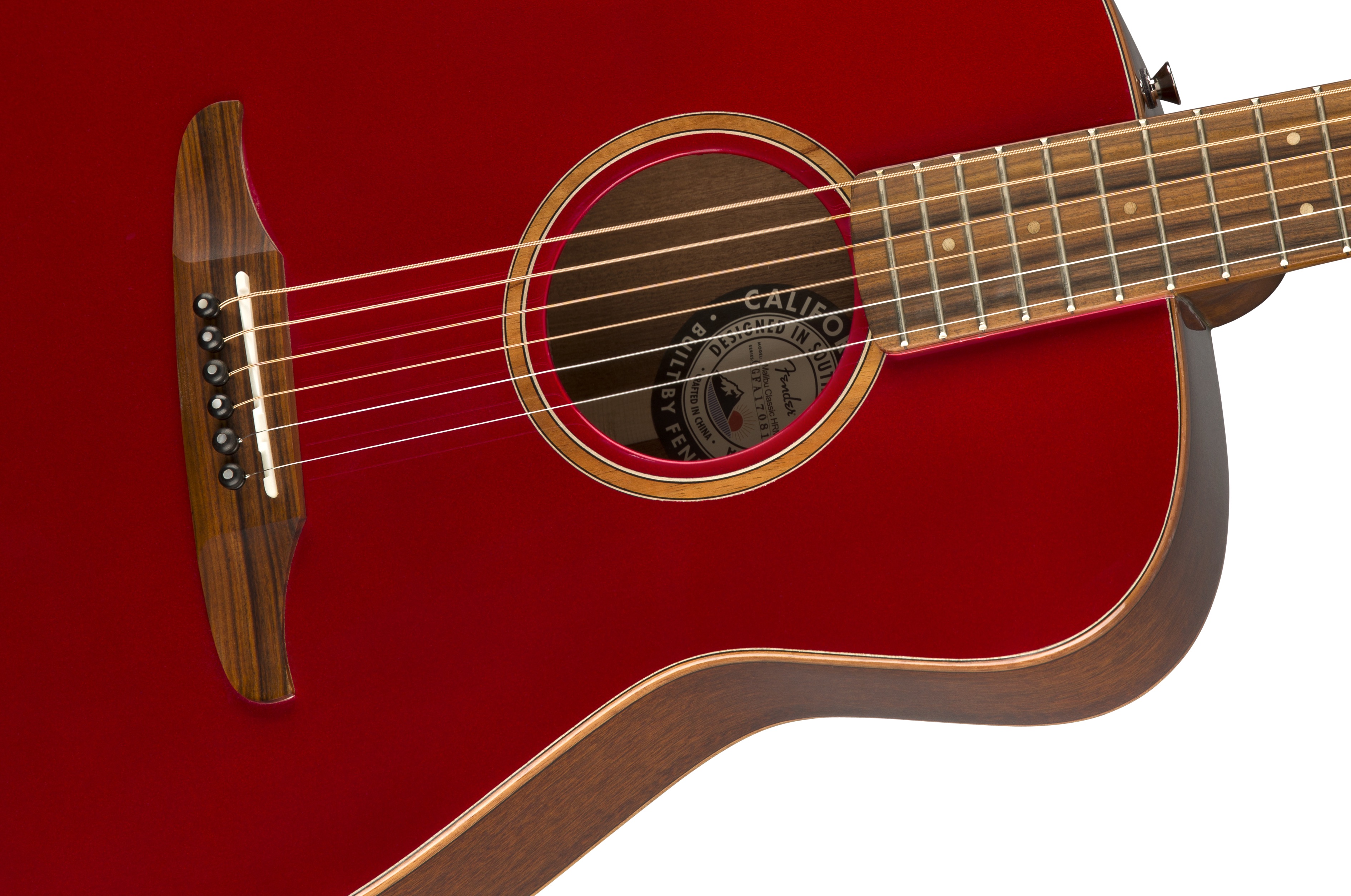 Fender Malibu Classic : California Series Malibu Classic   Hot Rod Red Metallic 1