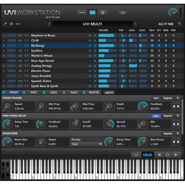 Informatique musicale : uvi workstation