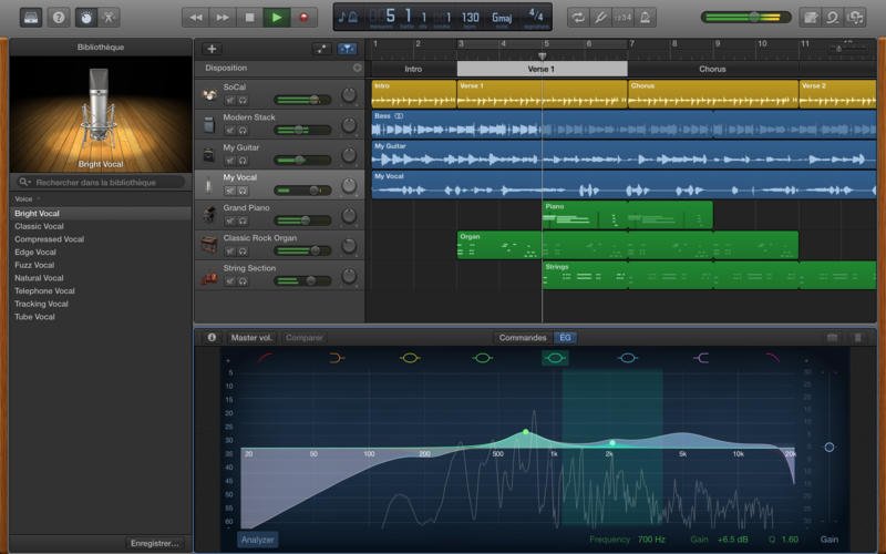 Informatique musicale : garageband