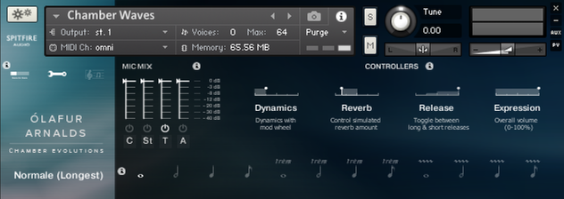 Spitfire Audio &Oacute;lafur Arnalds Chamber Evolutions : smc0242 gui2 full