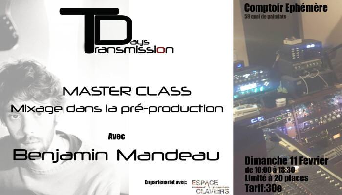 Masterclass Transmission Days Benjamin Mandeau