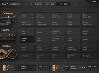 Output Analog Brass & Winds GUI 2 Sources Output Analog Brass & Winds GUI 2 Sources