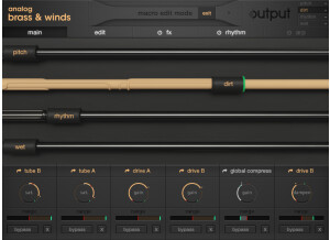 Output   Analog Brass & Winds   GUI   5 Macros