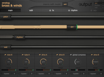 Output   Analog Brass & Winds   GUI   5 Macros Output   Analog Brass & Winds   GUI   5 Macros