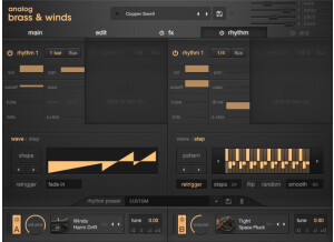 Output   Analog Brass & Winds   GUI   4 Rhythm