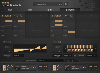 Output   Analog Brass &amp; Winds   GUI   4 Rhythm