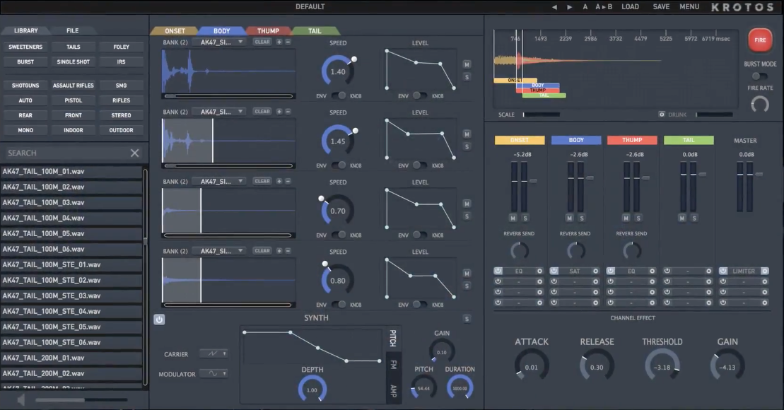 Krotos new product GUI