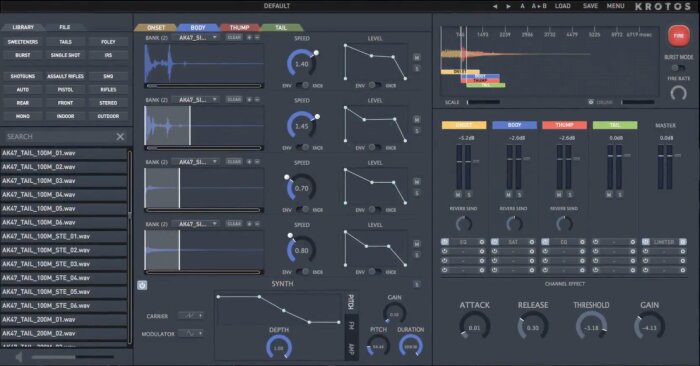 Krotos new product GUI Krotos new product GUI