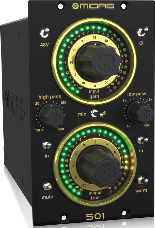 MICROPHONE PREAMPLIFIER 501 P0BRW Left L