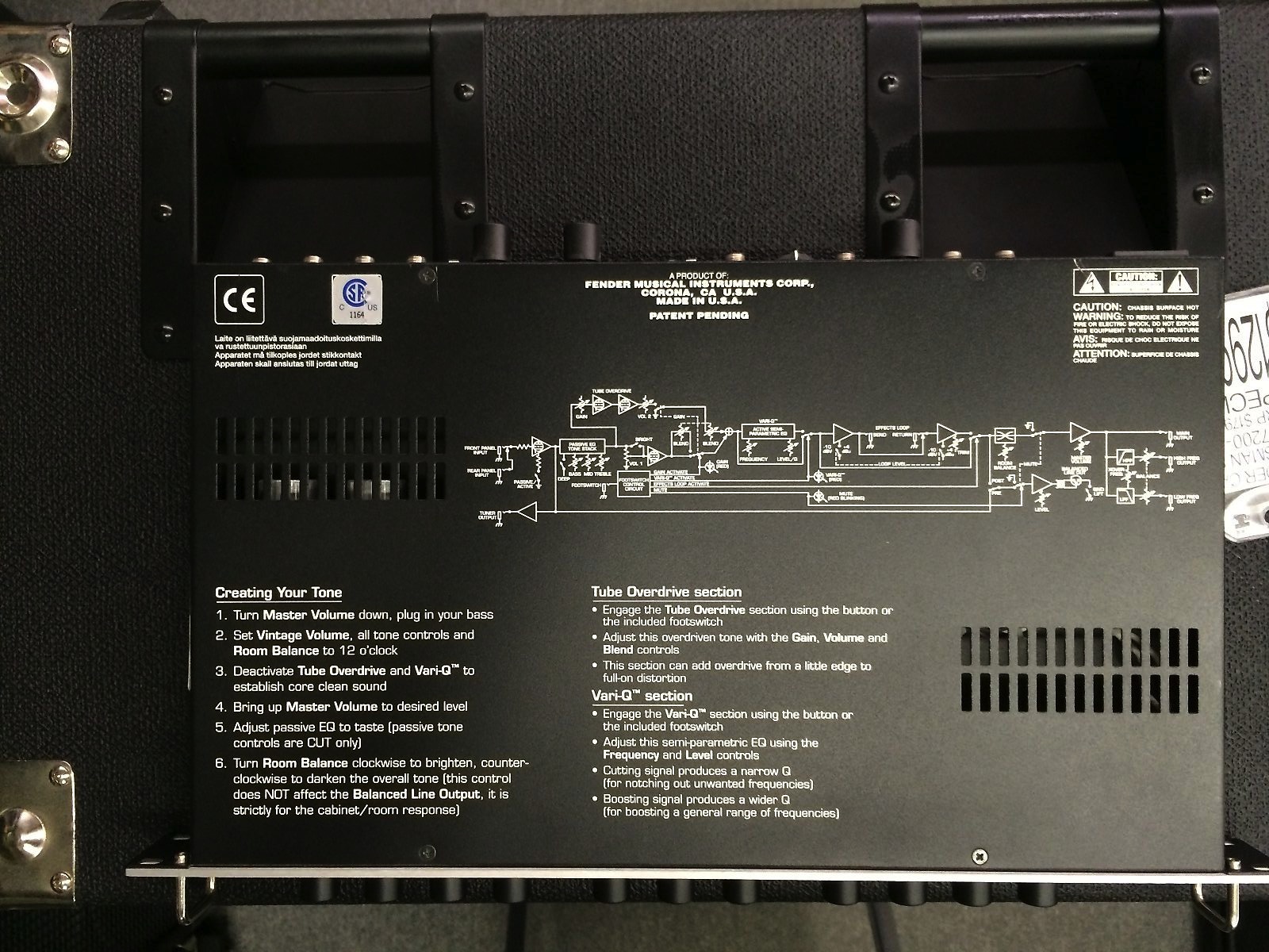 Fender TBP-1 Tube Bass Pre-Amp