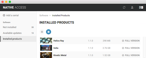 Native Instruments Native Access : India repared