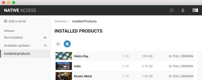 Native Instruments Native Access : India repared Native Instruments Native Access : India repared