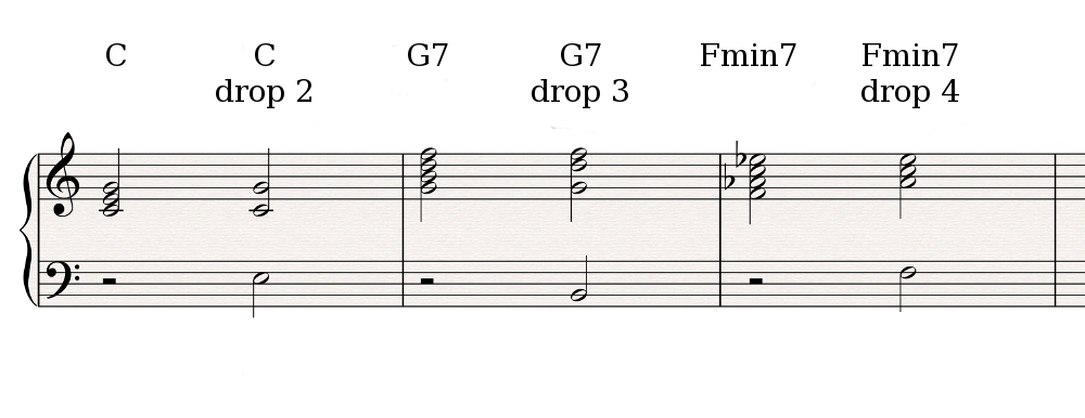 Drop voicings 1