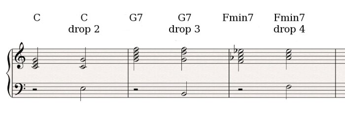 Drop voicings 1 Drop voicings 1