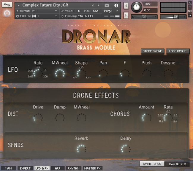 DRONAR Brass LFO and FX 650x