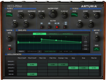 Arturia 3 Filters : Filter M12 Filter