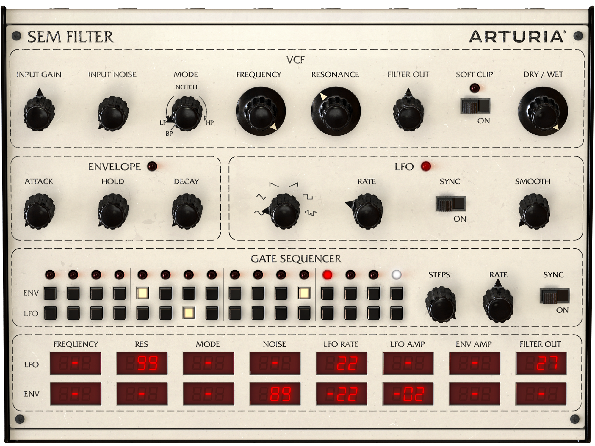 Arturia 3 Filters : Filter SEM Filter