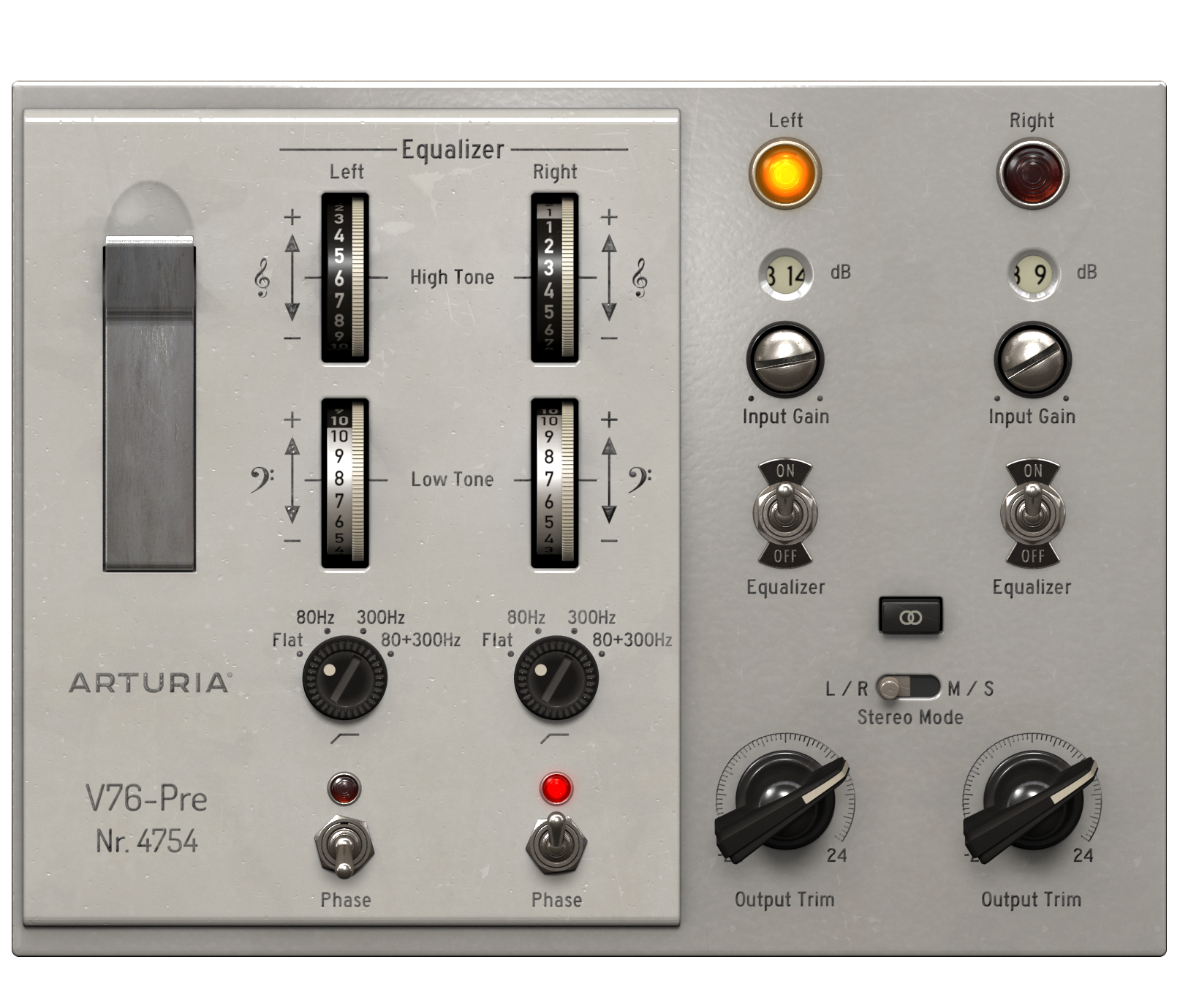 Arturia 3 Preamps : Preamp V76 Pre