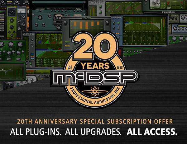 McDSP 20th Anniversary All Access Sale
