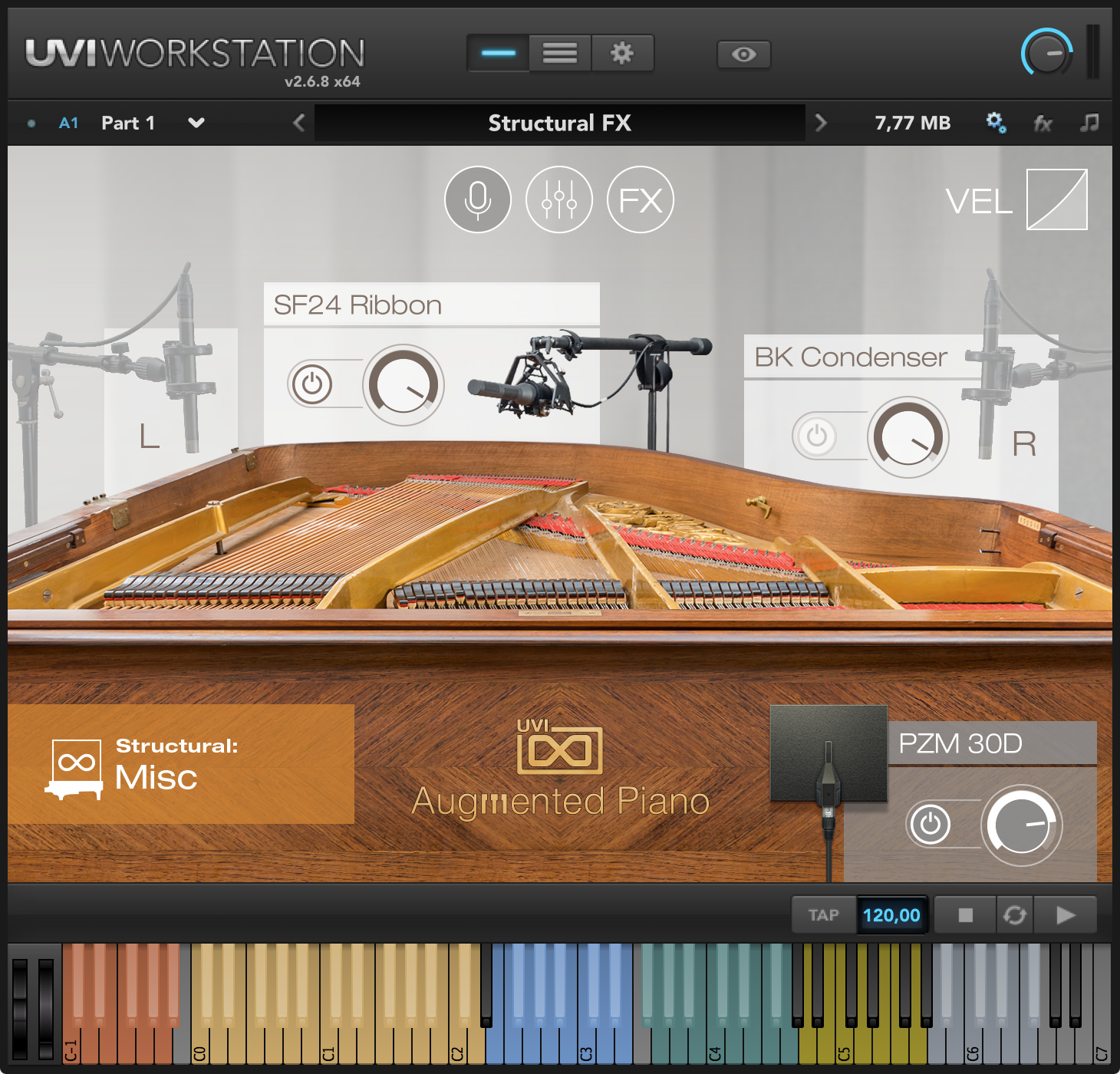 AugmentedPiano GUI 1 25 Structural Prep UVIW