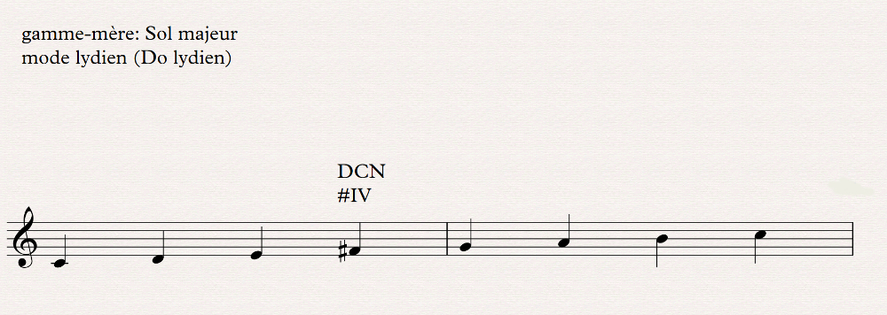 le mode lydien