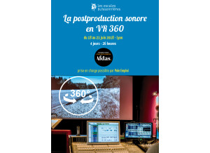 Formation profesionnelle VR360 technicien postproduction audiovisuel intermittent Afdas Lyon