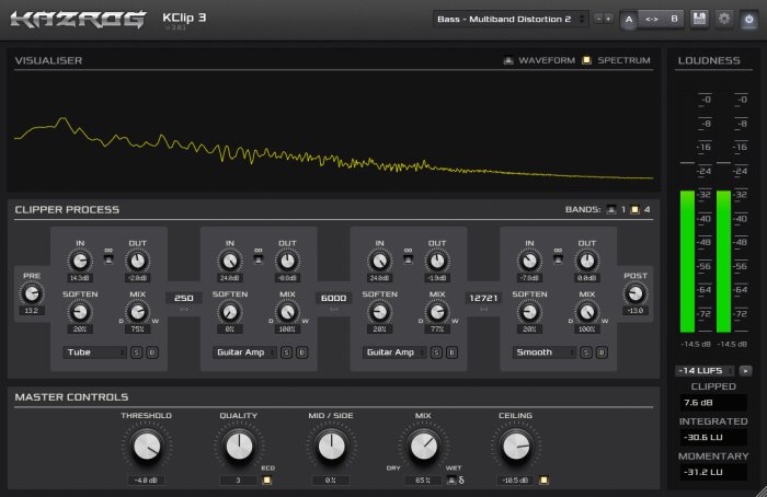 KClip3 4band defaults KClip3 4band defaults