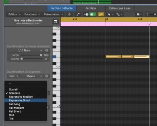 Apple Logic Pro X : articulations Apple Logic Pro X : articulations