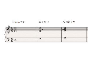 Interrupted cadence voicings