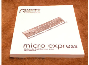 MOTU Micro Express port parallel ou ADB