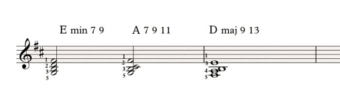 Left hand voicings 1 Left hand voicings 1