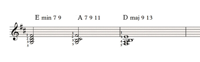 Left hand voicings 1