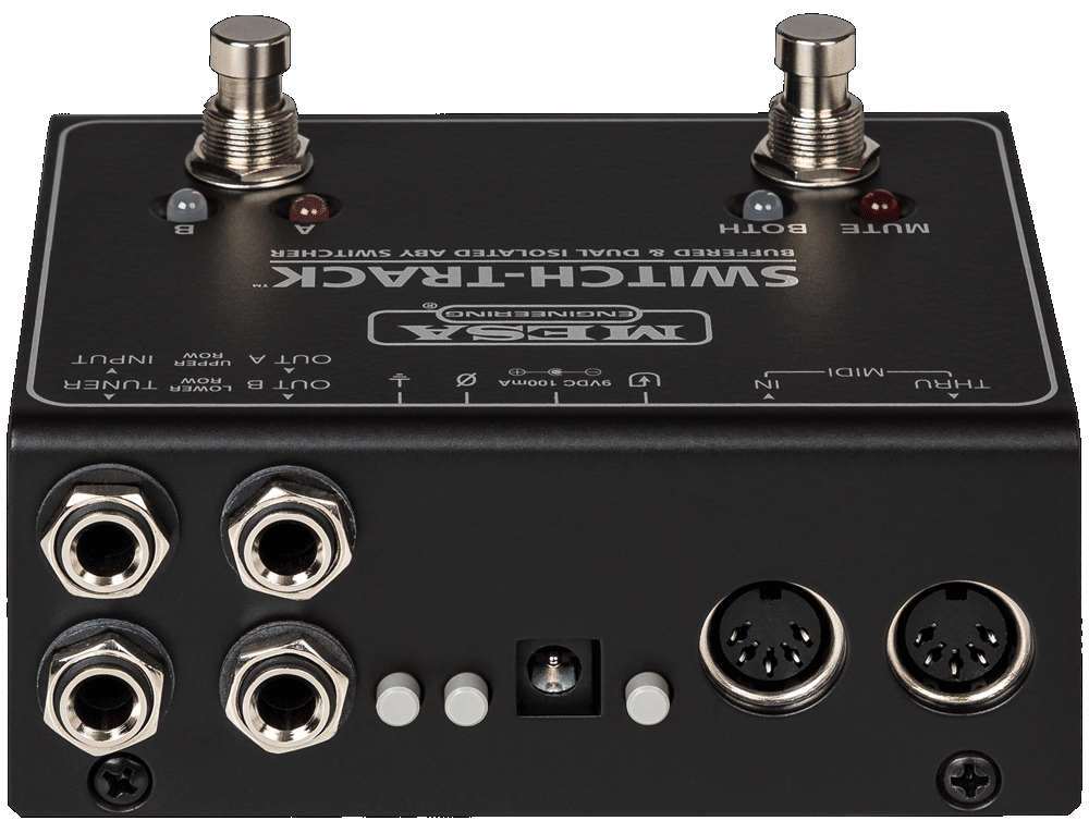 Mesa Boogie SWITCH-TRACK Buffered &amp; Dual Isolated ABY Switcher : switch track rear