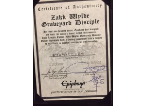 Epiphone Zakk Wylde Graveyard Disciple