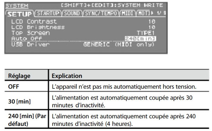 Integra 7 auto off Integra 7 auto off