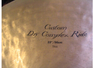 Zildjian K Custom Dry Complex Thin Ride 22&quot;