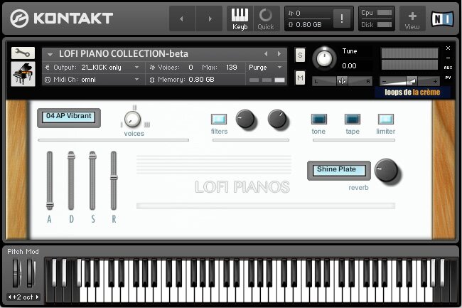 Loops de la Crème LoFi Piano Collection : LOFI+Substance beta+Piano+collection Loops de la Crème LoFi Piano Collection : LOFI+Substance beta+Piano+collection