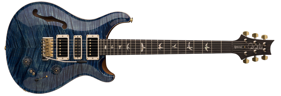 PRS Special Semi-Hollow Limited Edition : special semihollow 2018 straight1 river blue