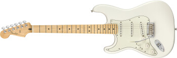 Fender Player Stratocaster LH : Player Stratocaster Left Handed, Maple Fingerboard, Polar White