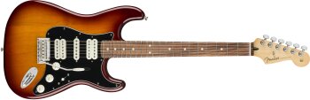 Fender Player Stratocaster HSH : Player Stratocaster HSH, Pau Ferro Fingerboard, Tobacco Sunburst Fender Player Stratocaster HSH : Player Stratocaster HSH, Pau Ferro Fingerboard, Tobacco Sunburst