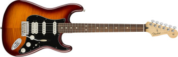 Fender Player Stratocaster HSS Plus Top : Player Stratocaster HSS Plus Top, Pae Ferro Fingerboard, Tobacco Sunburst