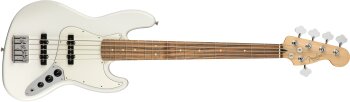 Fender Player Jazz Bass V : Player Jazz Bass V, Pau Ferro Fingerboard, Polar White Fender Player Jazz Bass V : Player Jazz Bass V, Pau Ferro Fingerboard, Polar White